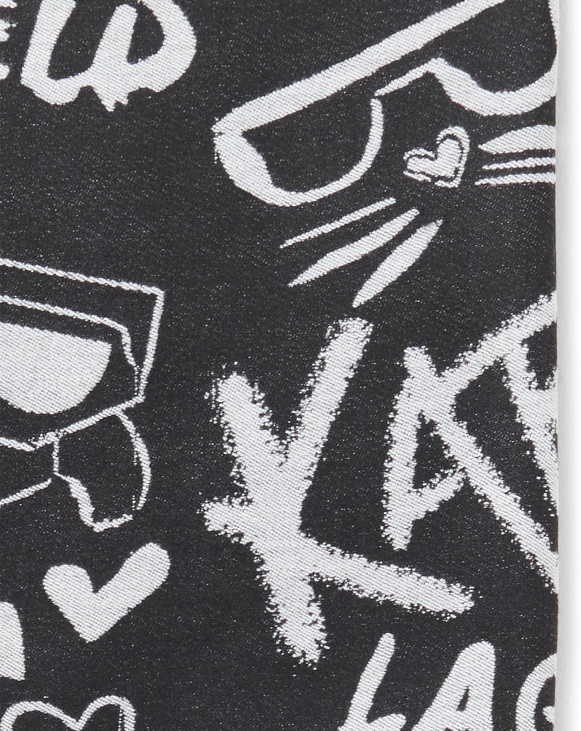 KARL LAGERFELD Paris Women's Accessories Scarf,Black,0S - Image 3
