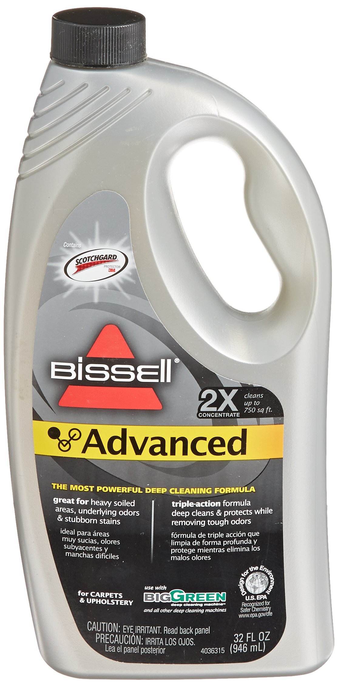 BISSELL BigGreen Commercial 49G5-C 32 Oz. 2X Advanced Formula, Triple Action Cleaning, 10.63" Height, 10.25" Length, 7" Width (Pack of 6)