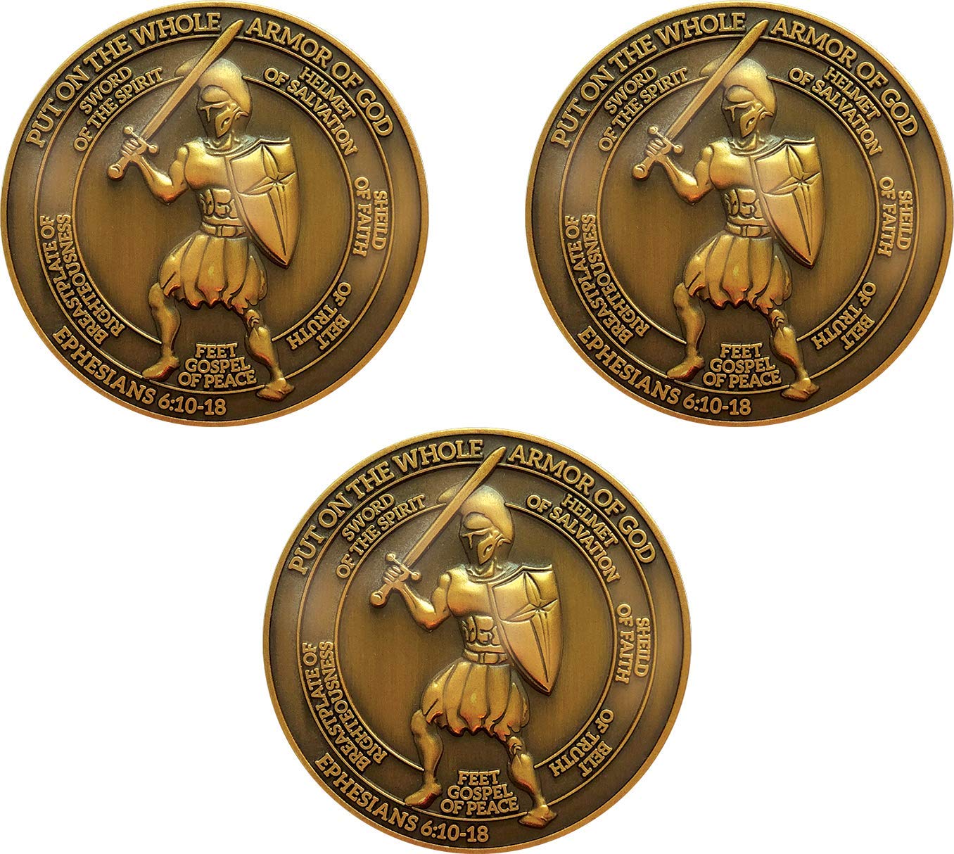 Buy Armor of God, Bulk Pack of 3 Mighty Warrior Religious Challenge