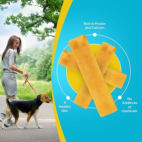 Miniatura 5 de Masticables prémium de queso de yak del Himalaya para perros, palitos de larga duración  Masticables de queso 100% natural para perros hechos con