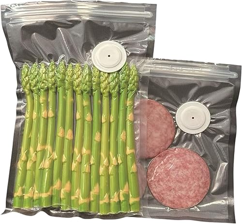 Miniatura 2 de Bolsas selladoras al vacío reutilizables para ahorrar alimentos, kit de bolsas de almacenamiento de alimentos sin BPA, para cocinar al vacío,