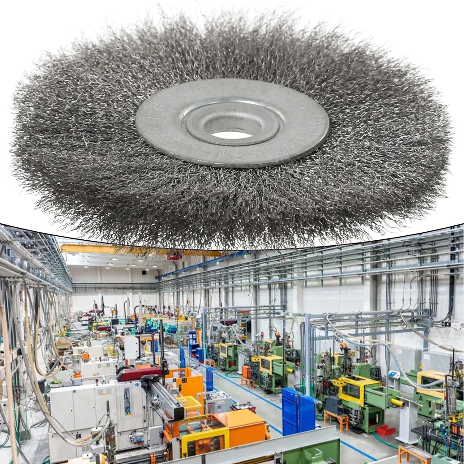 Lehuy2536gh Spare Part 0 52in Bore Stainless Steel Wire Wheel Brush 4 5In Angle Grinder Accessory