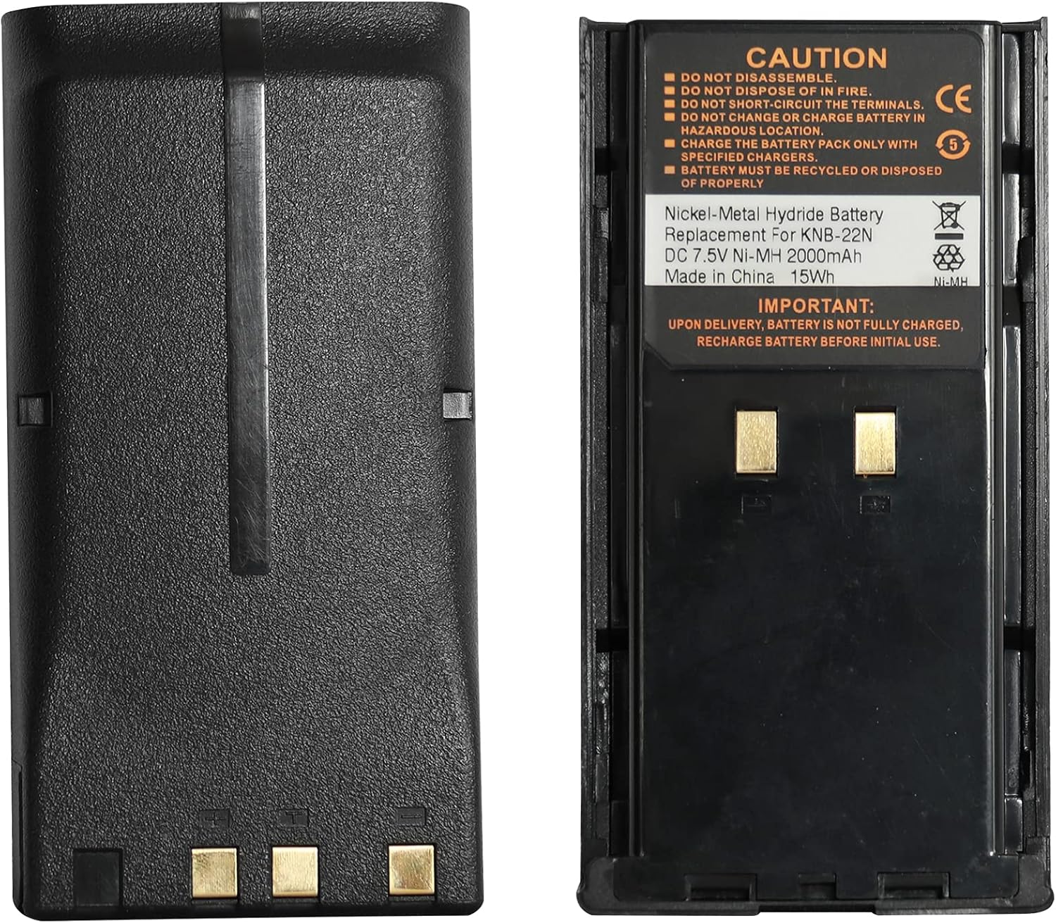 KNB-22N 2000mAh Ni-MH Replacement Battery for TK-190 TK-280 TK-290 TK-380 TK-385 TK-390 TK-480 TK-481 TK-5400 KNB-16 KNB-17A KNB-21N (2 Pieces)