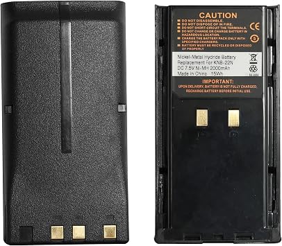 KNB-22N 2000mAh Ni-MH Replacement Battery for TK-190 TK-280 TK-290 TK-380 TK-385 TK-390 TK-480 TK-481 TK-5400 KNB-16 KNB-17A KNB-21N 2 Pieces