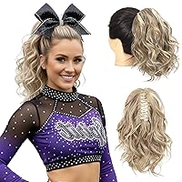 Vista 34 de SEIKEA 18" Extensión de cola de caballo con pinza de garra de resalte, PT002 Tia larga, multicapa, esponjosa, gruesa, ondulada, clip de mandíbula