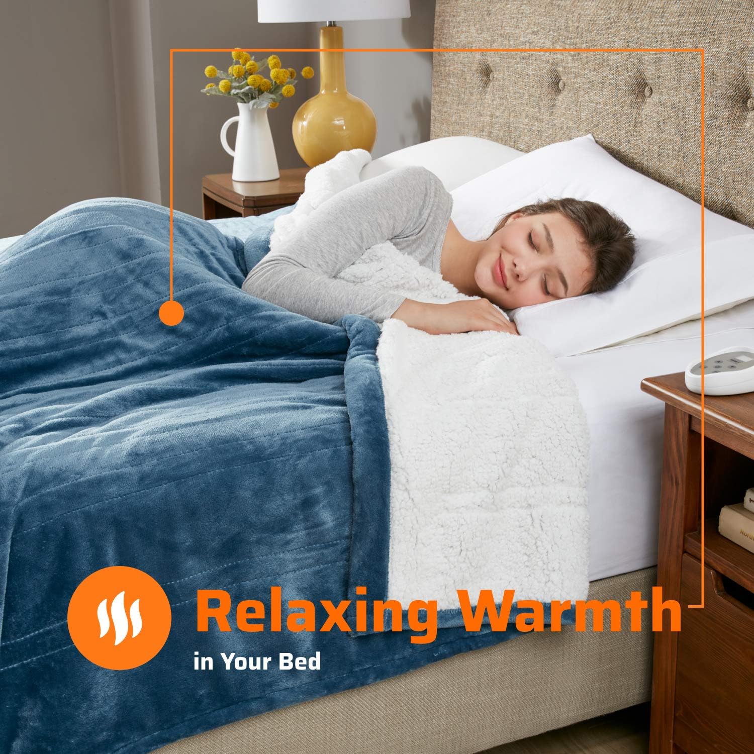 Review Sherpa Soft California King Electric Blanket with Dual Controls, Heating Blankets