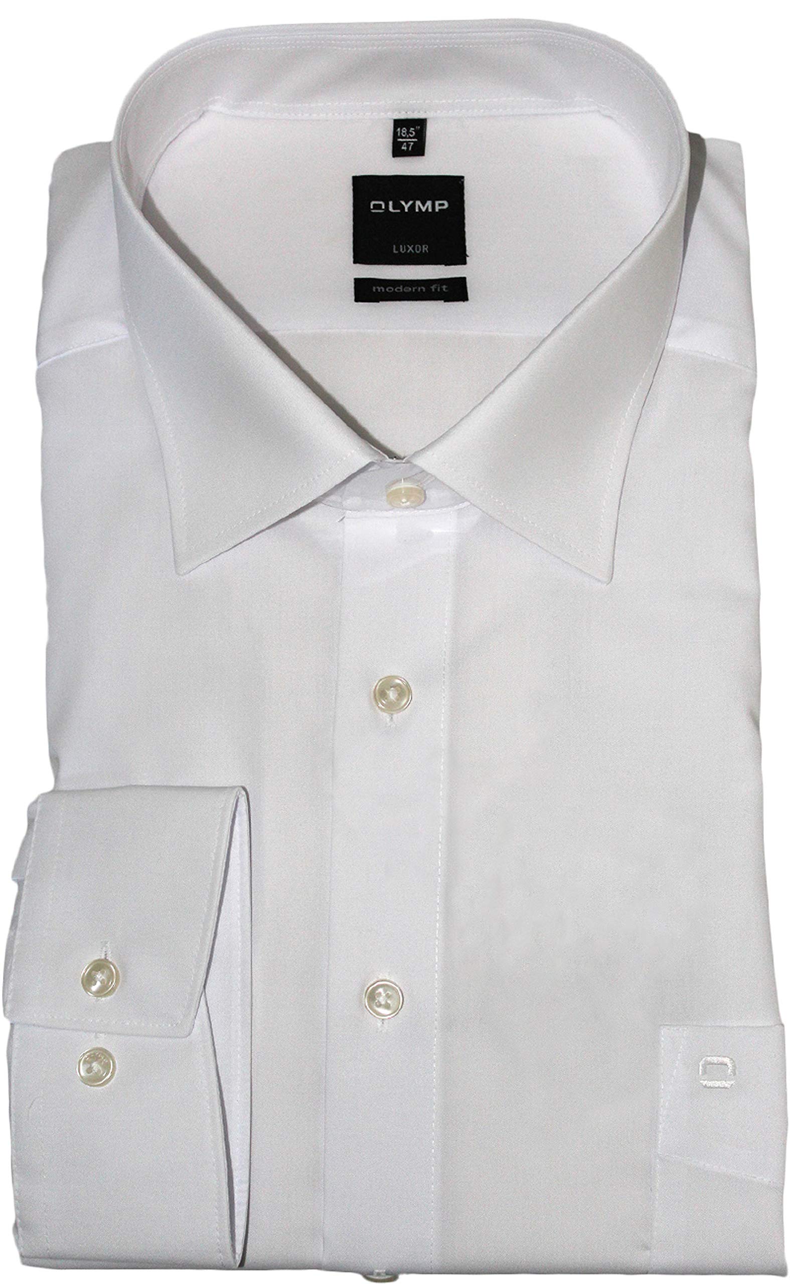 Olymp Men’s Shirt Modern Fit Extra Long Sleeve - white -