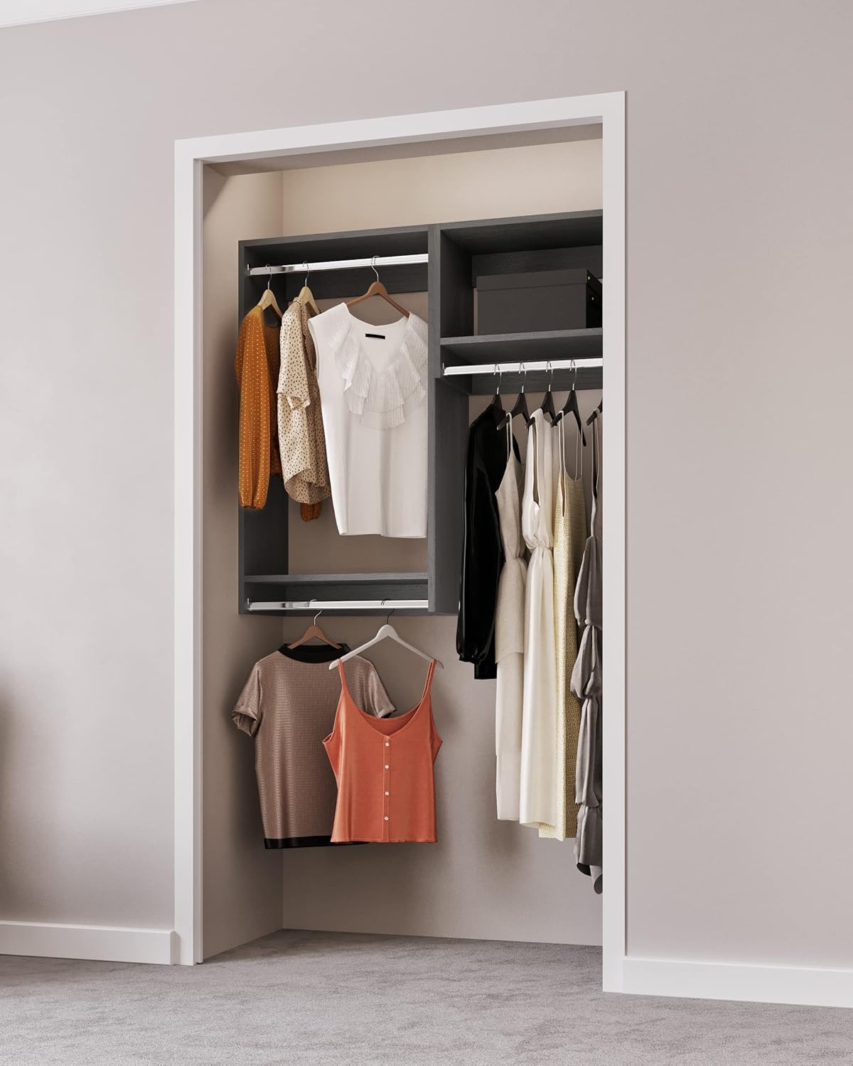 Buy Modular Closet System Hanging Closet Organizer and Clothes