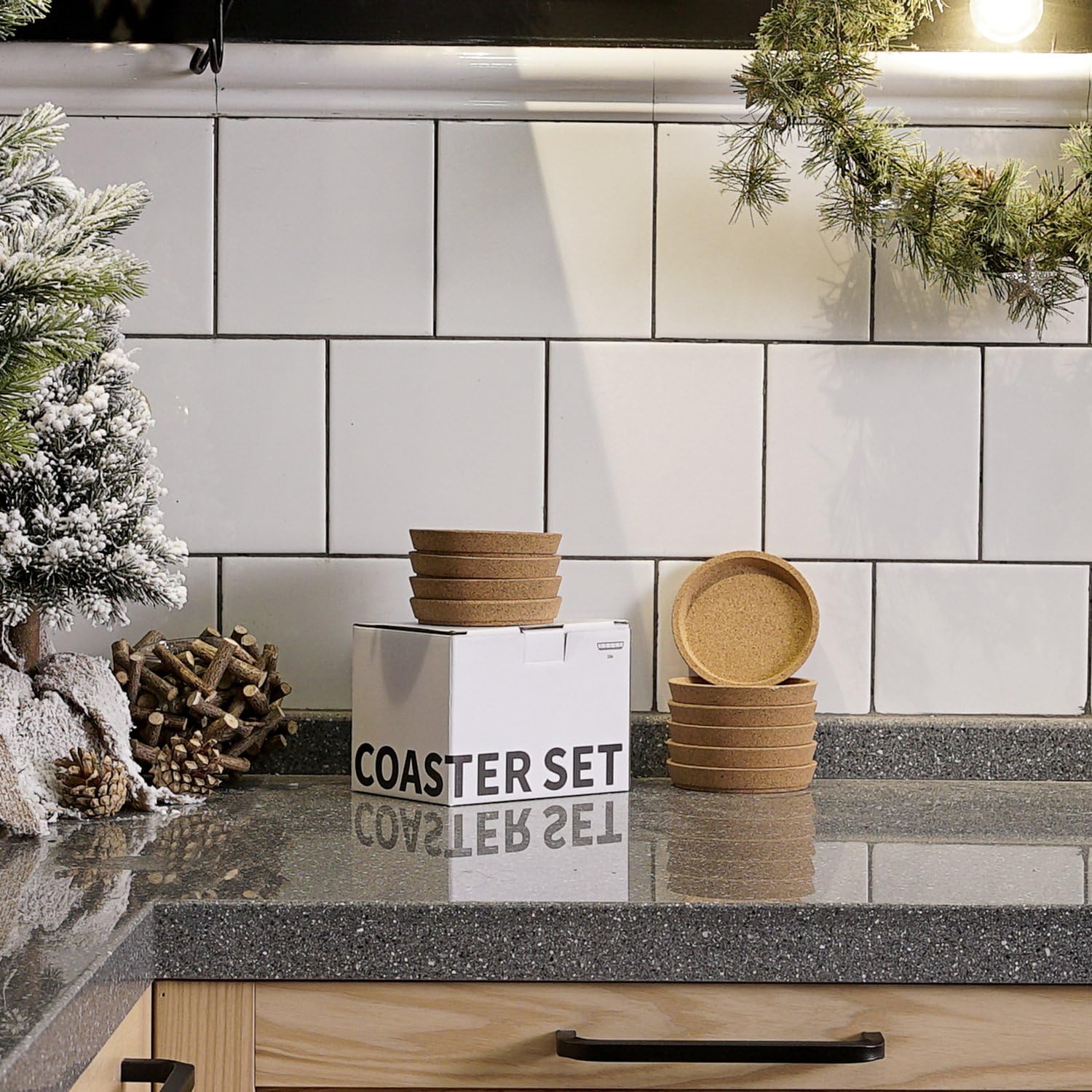 70% оƒƒ Dіѕсоunt Sweese 241.101 Cork Coasters - 4 Inch Perfect for Most Kind of Mugs - Protect Your Table from a Liquid Ring - Set of 10