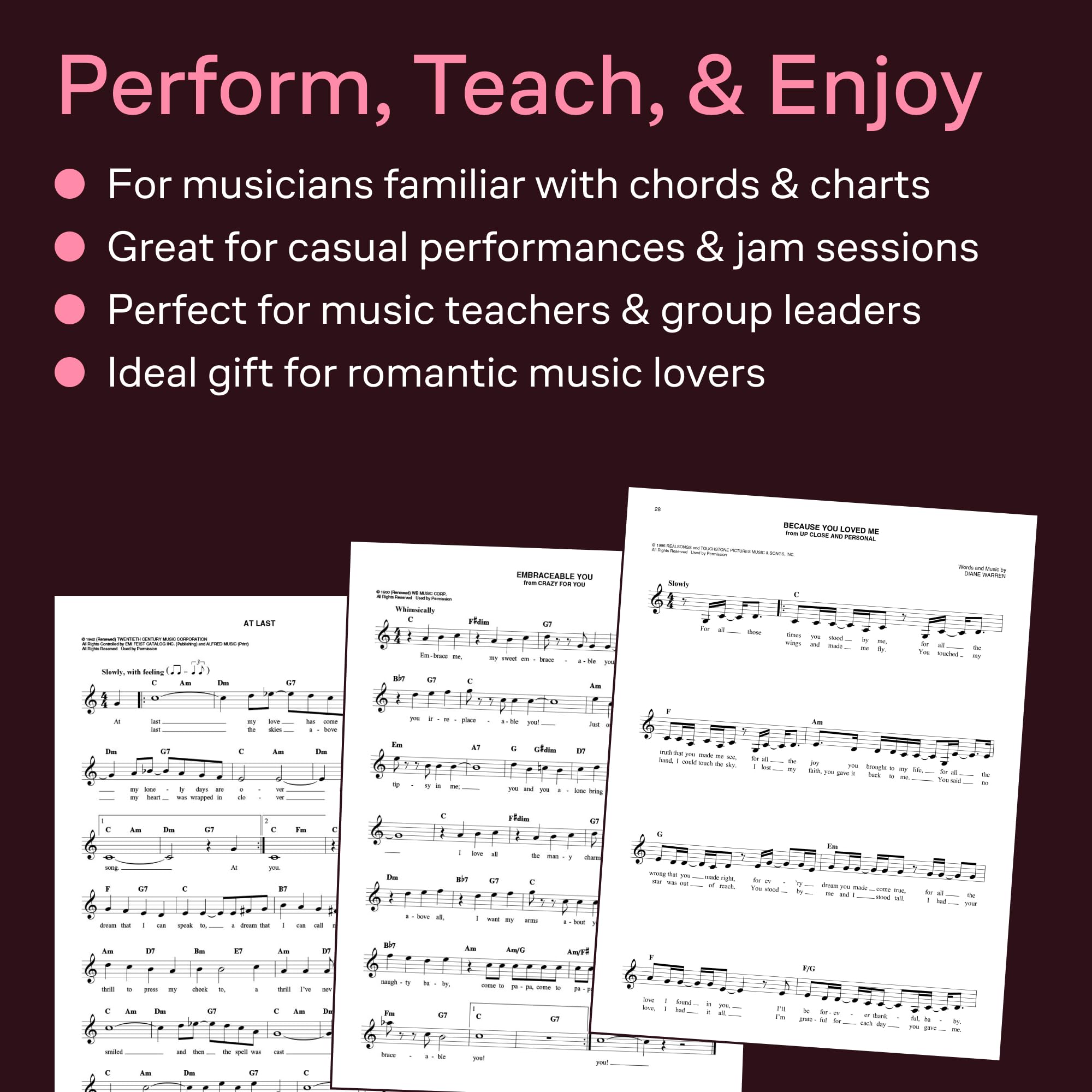 The easy love songs fake book: Melody, Lyrics & Simplified Chords in the Key of C