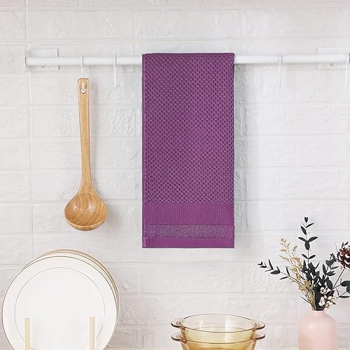 Miniatura 291 de Homaxy Paños de cocina 100% algodón, paquete de 8 – 12 x 12 pulgadas, tejido de gofre, muy suaves y absorbentes, paños de cocina de secado rápido