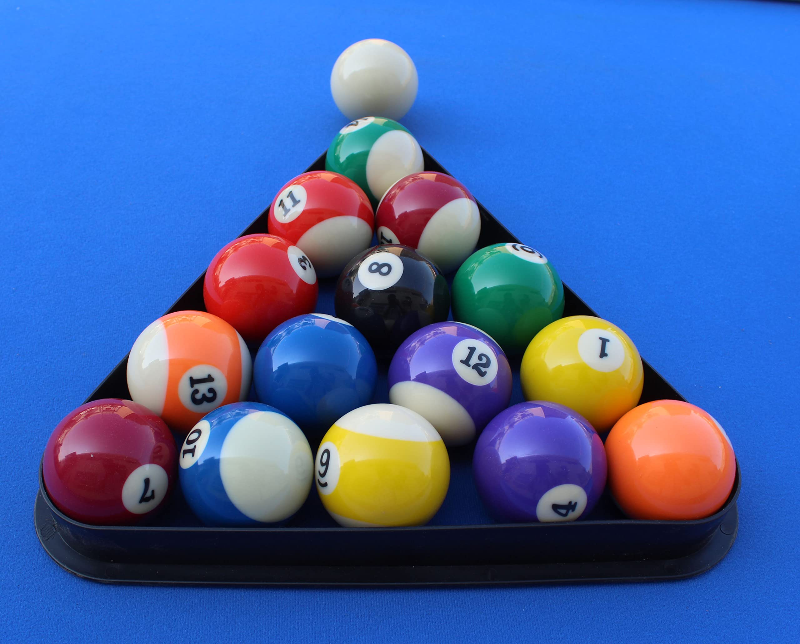 Billard Americain avec Retour de Boules Automatique et Accessoires - Tapis Bleu - 213 x 122 x 81 cm