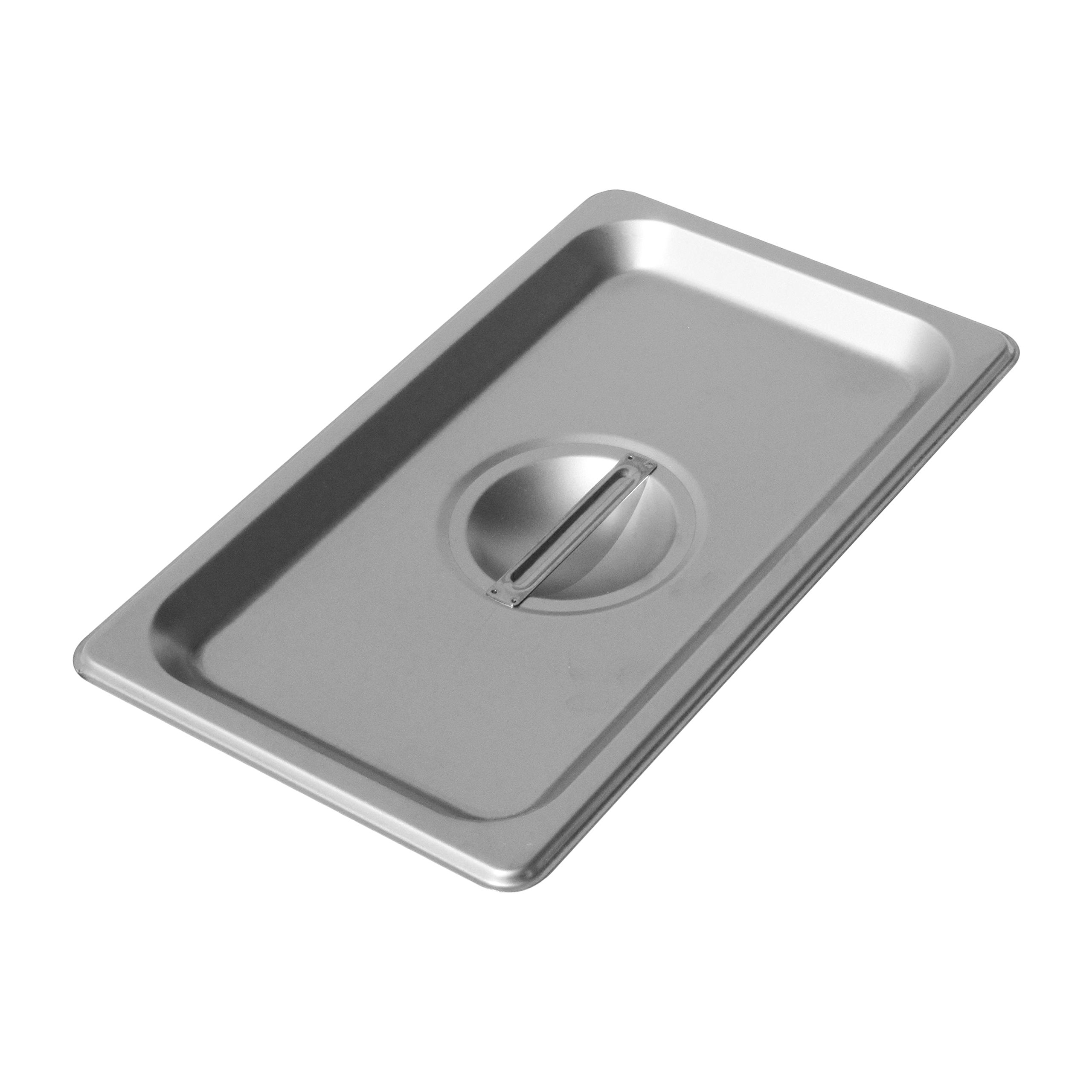 Chef's Supreme - Fourth Size Solid Stainless Steam Table Cover, Each