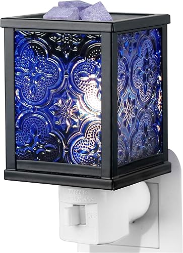 CVHOMEDECO. Calentador eléctrico marroquí de cera derretida, calentador de velas decorativo para velas perfumadas, cera derretida, tartas y aceites