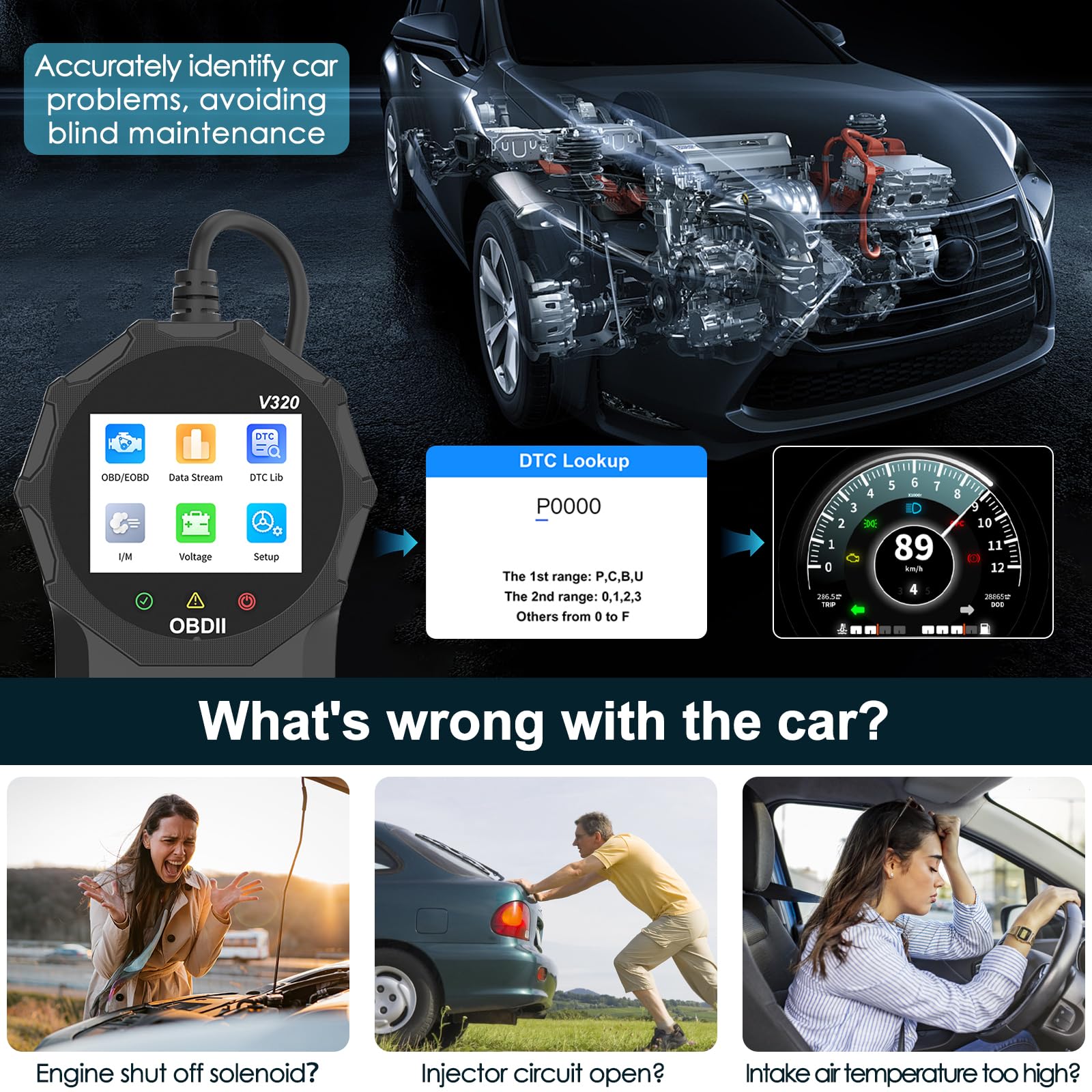 Journeyside OBD2 Scanner Bluetooth - Diagnosegerät Für IOS & Android