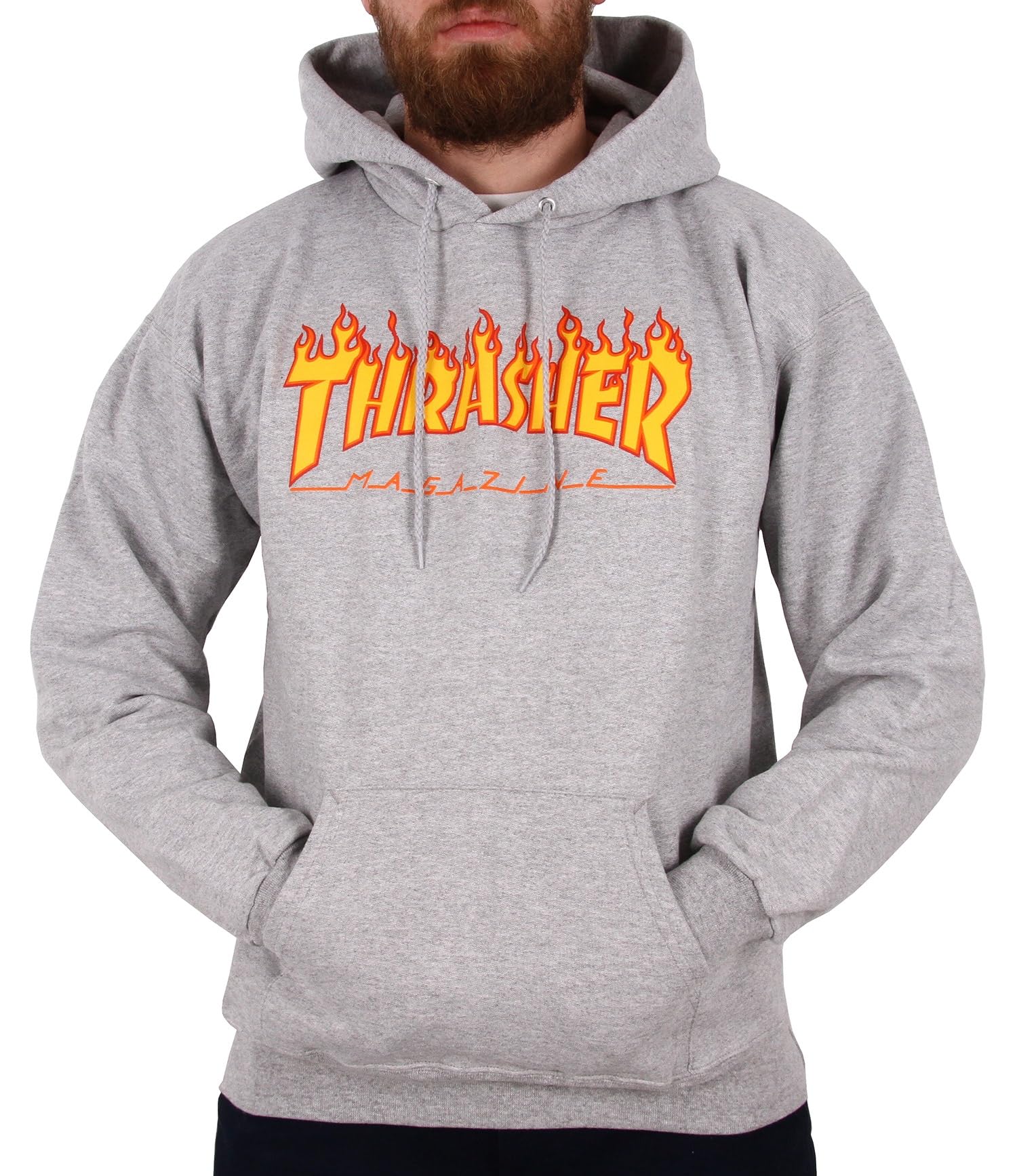 Thrasher Flame Logo T-Shirt Men Gris