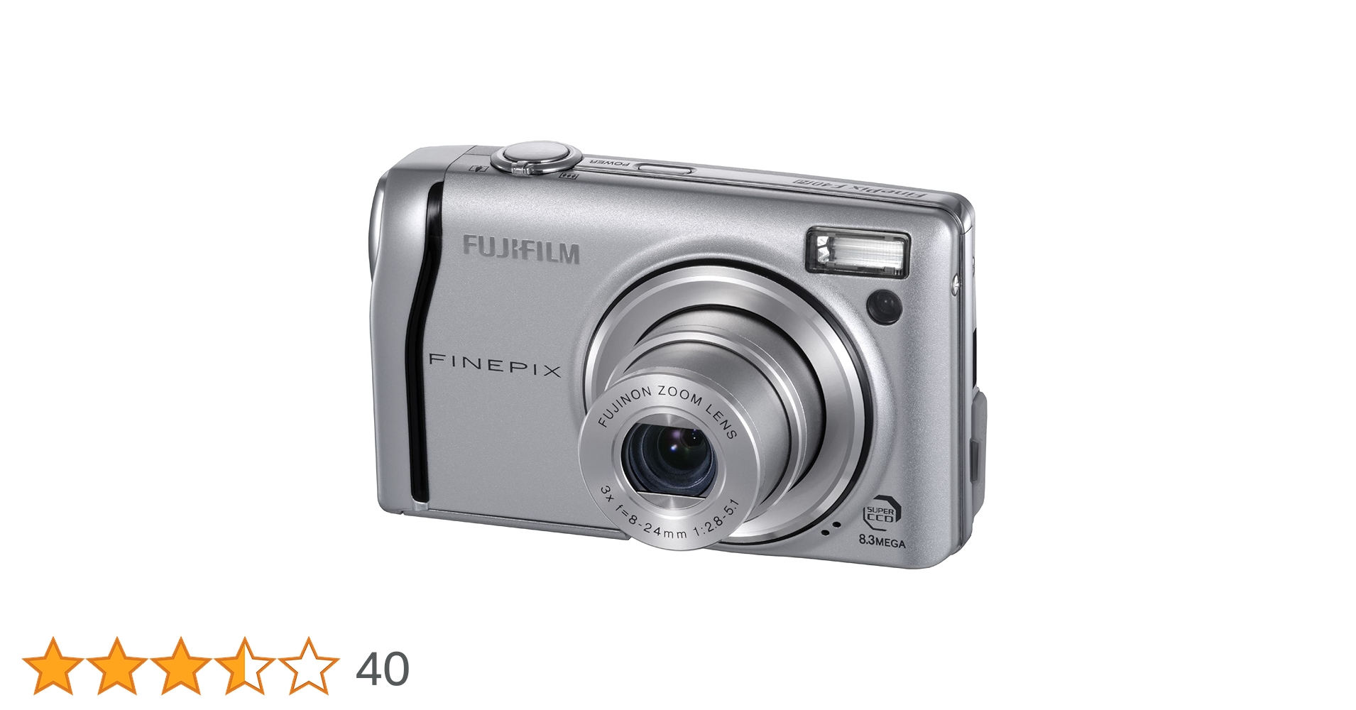 デジタルカメラ FUJIFILM Finepix F40fd Fuji FinePix F40fd Digital Camera - Silver (8.0MP, 3x