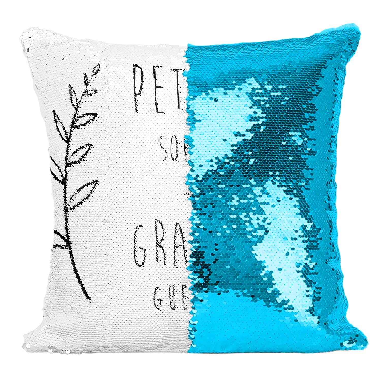 Coussin sequin Petite Soeur : le cadeau d'anniversaire humour