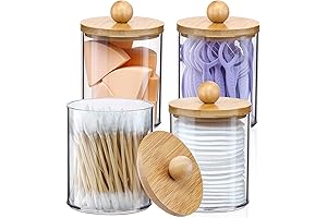 4 Pack Small Bathroom Organization Qtip Holder