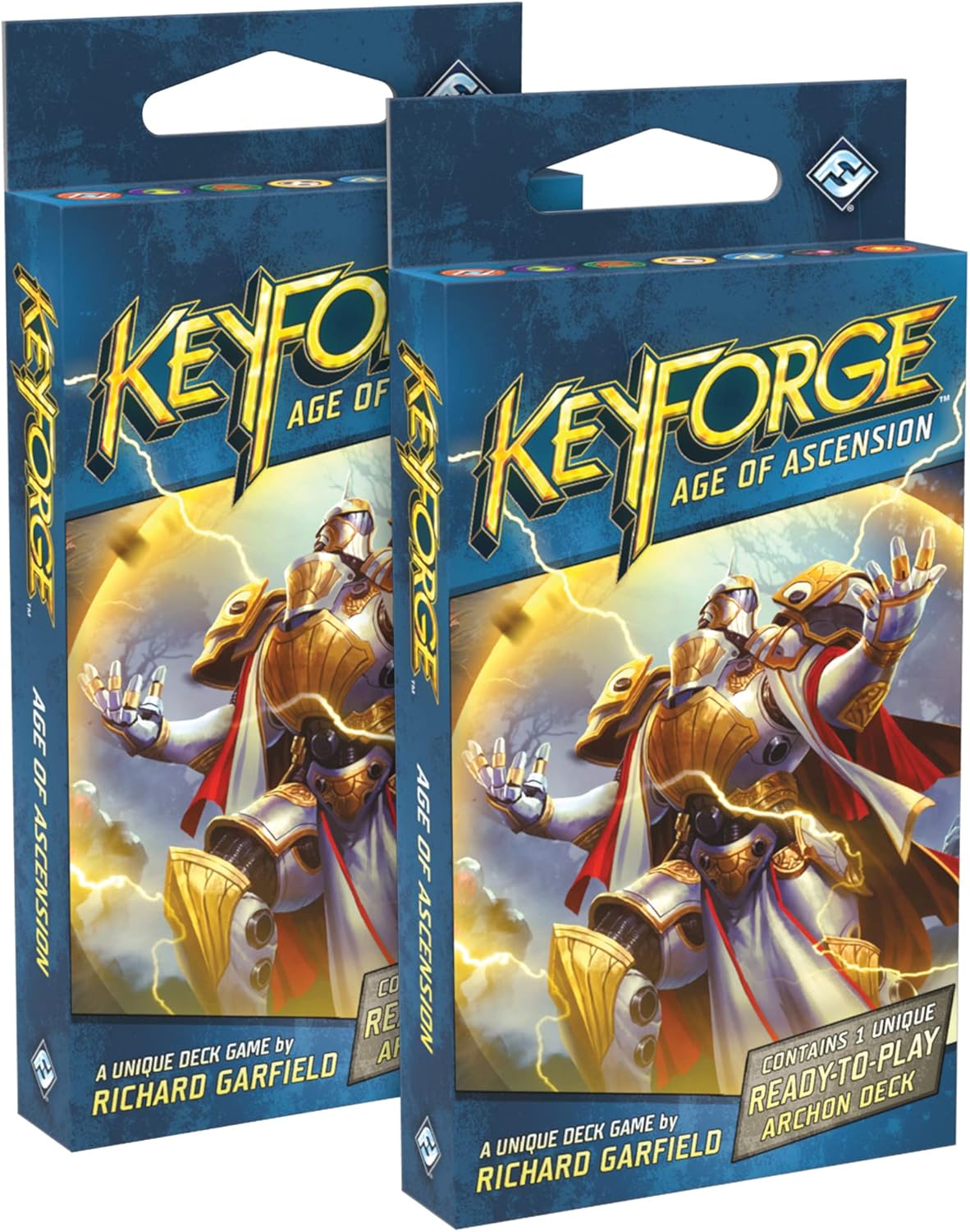 KeyForge Age of Ascension Two Player Starter Set | Fast-Paced Card Game | Strategy Game for Adults and Teens | Ages 14+ | 2 Players | Average Playtime 45 Minutes | Made by Fantasy Flight Games