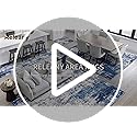 Washable Area Rugs 4'x6' Non-Slip Modern Abstract Soft for Living Room Entryway Bedroom Nursery, Print Pattern, Brown Rust Red Multi