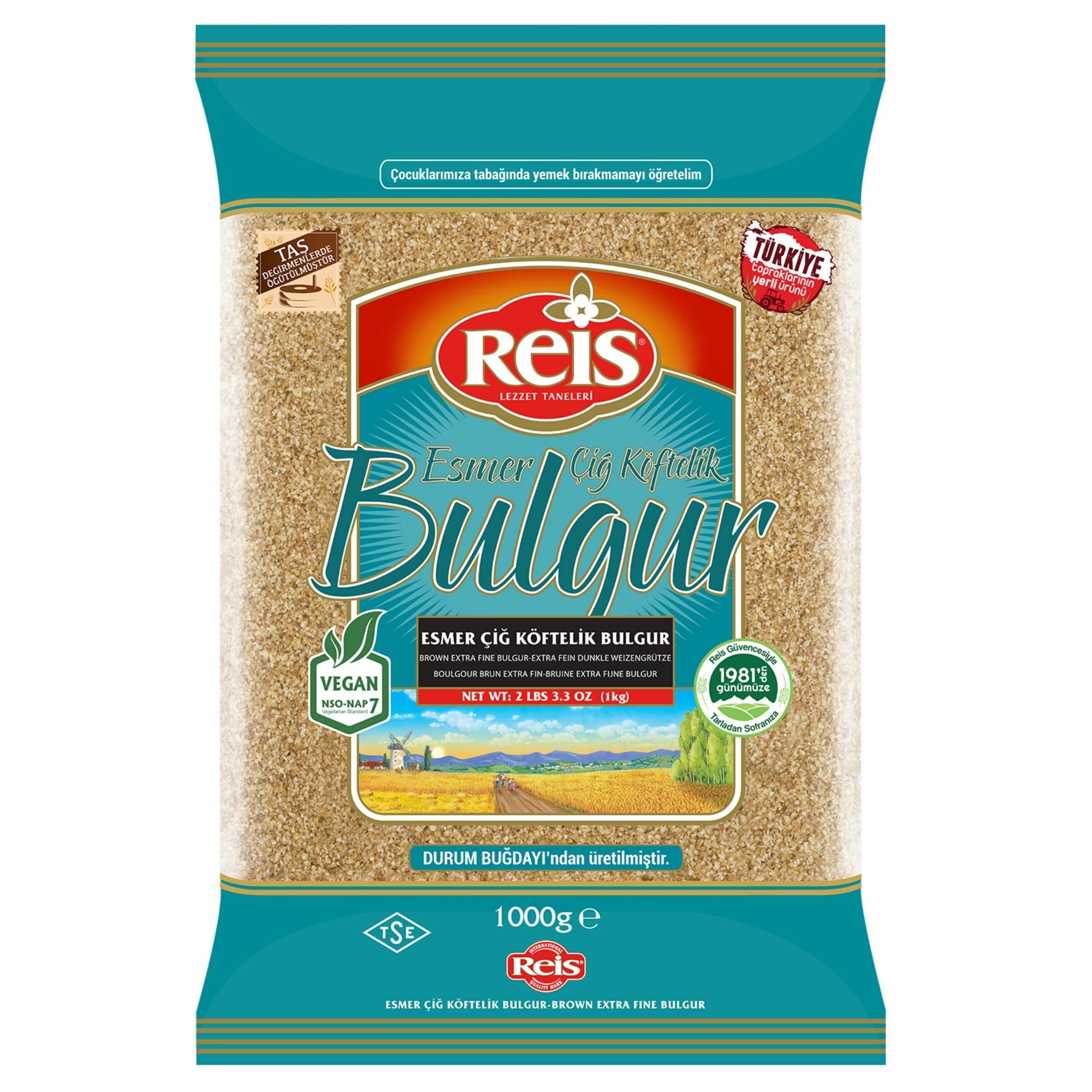 Turkish Extra Fine Bulgur,1000g,2 Pieces