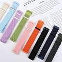 XMUXI Nylon 20mm Watch Strap Compatible with Galaxy Watch 7/6/5/4 40mm 44mm Strap,Compatible with Huawei Watch GT3/GT2 42mm/Forerunner 165/158/Vivoactive 6/5/3 Quick Release Sport Band (Black) gallery image