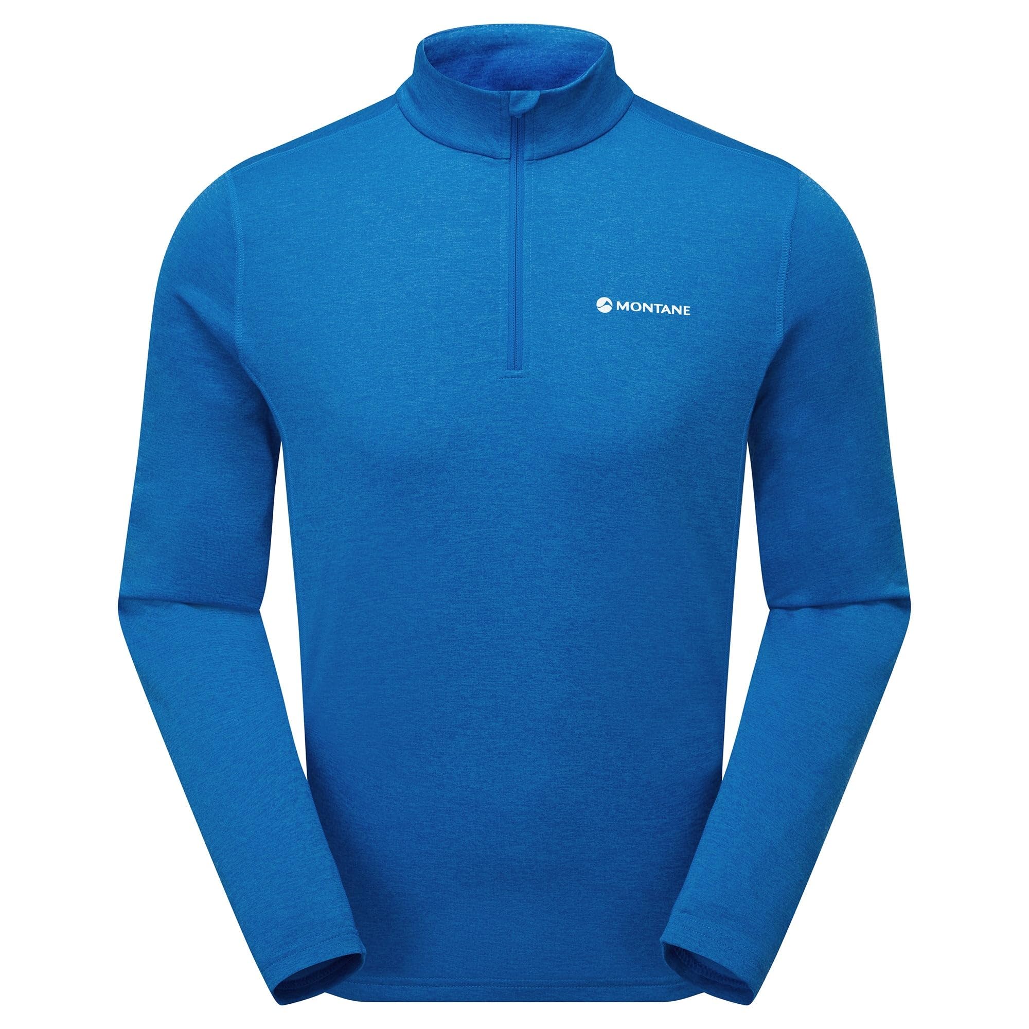 Montane Men's Neptune Blue Dart Long Sleeve Zip Neck: : S Size: S, Colour: Ne