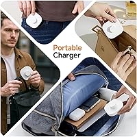 Vista 4 de Compatible con cargador Oura Ring 4, base de carga rápida y cable USB-C, Oura Ring 4 imprescindibles para los usuarios (blanco, tamaño 11)