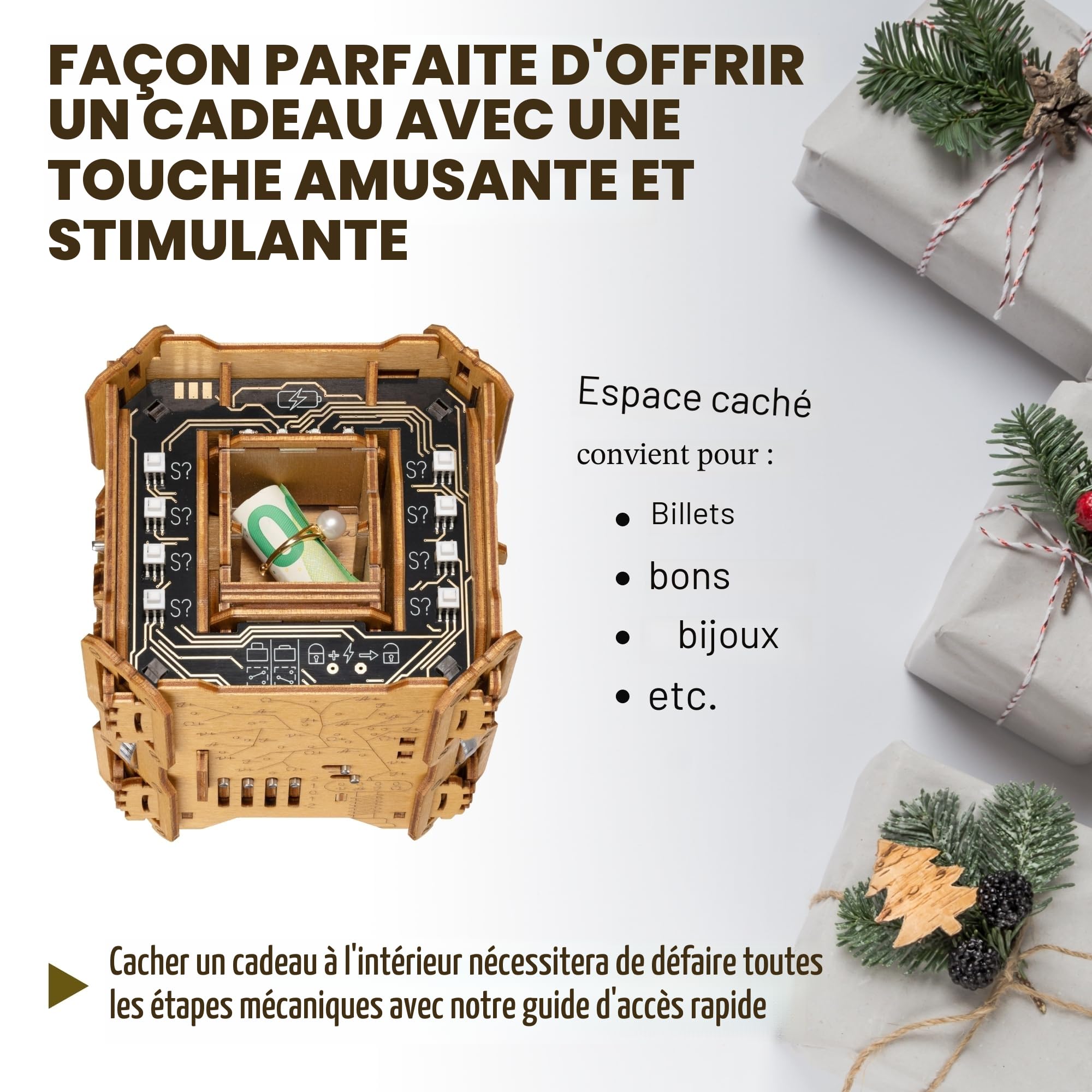 Puzzle Potato Tesla Puzzle Box - Escape Room Jeu avec Puzzles électroniques - Boîte à Puzzle - Jeu de Puzzle pour Adultes - Coffret Cadeau Brainteaser