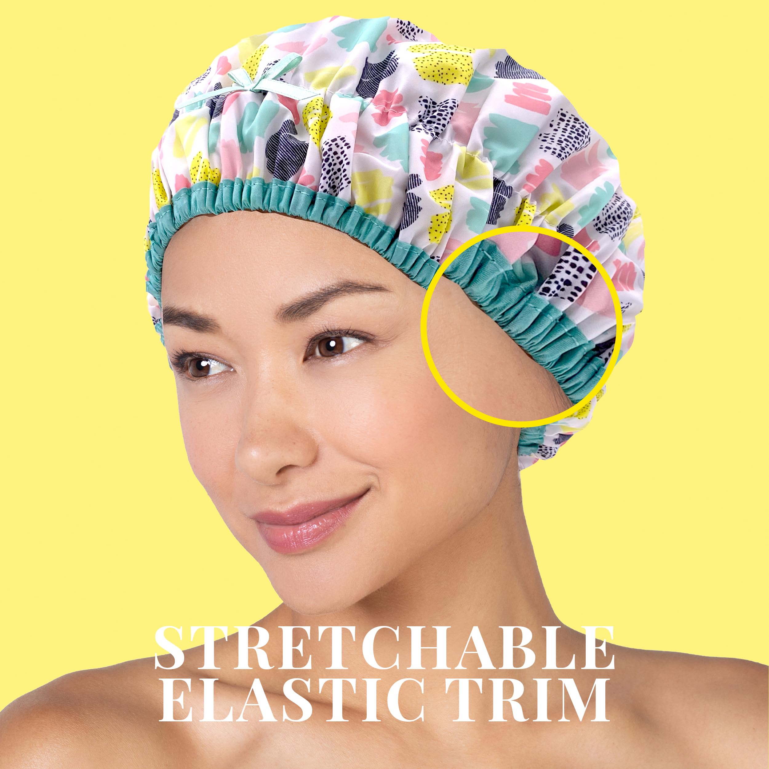 Betty Dain Fashionista - Gorro de ducha reutilizable, color vivo
