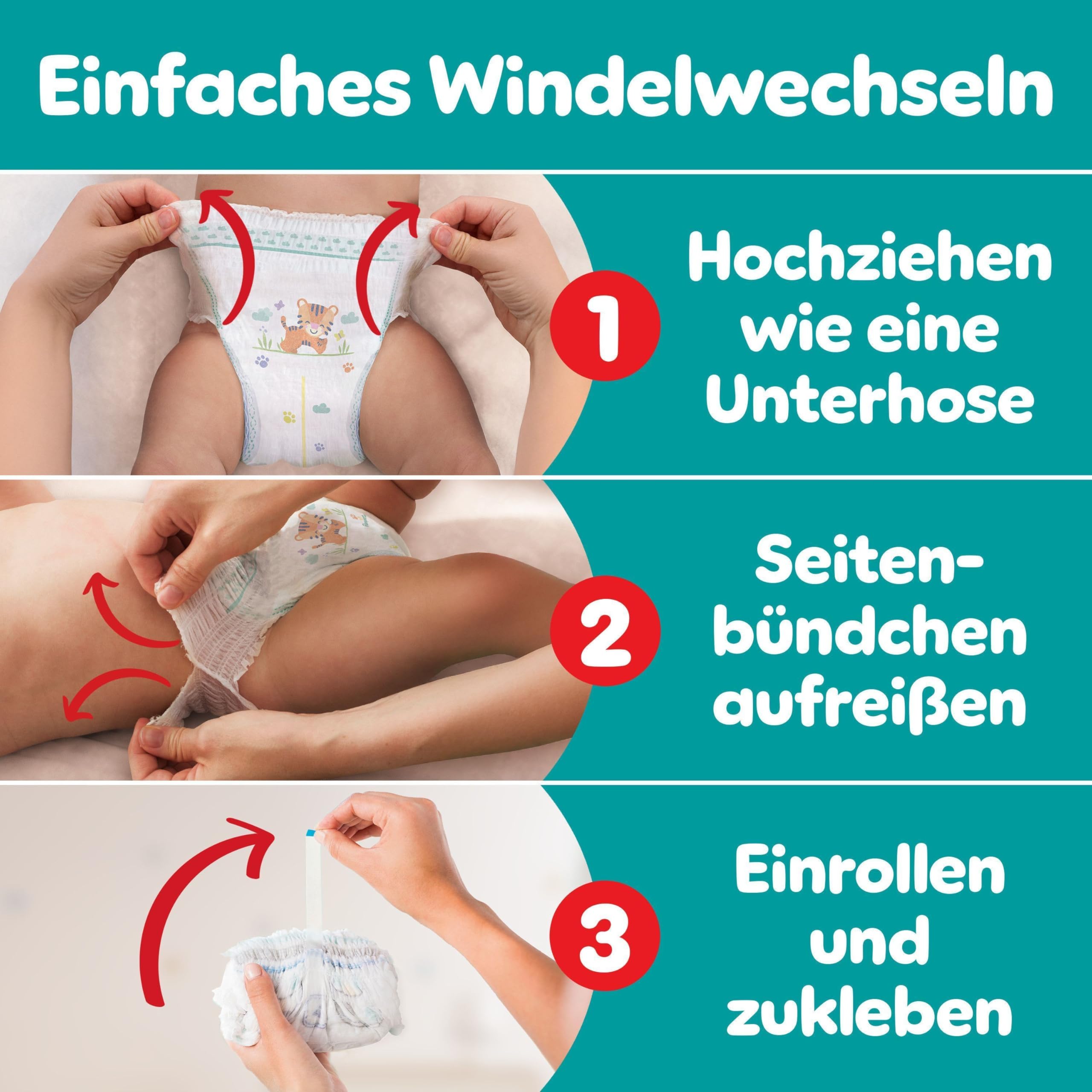 Pampers Baby-Dry Pants Größe 5, 160 Windeln, 11-17 kg, 360° Passform
