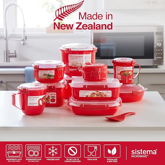 Sistema Microwave Soup Mug with Lid and Steam Release Vent