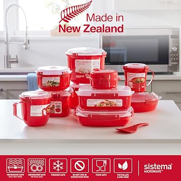 Sistema Microwave Soup Mug with Lid and Steam Release Vent