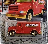 Vista 2 de Matchbox Molde a presión con temática de caramelo (coche blindado internacional, rojo)