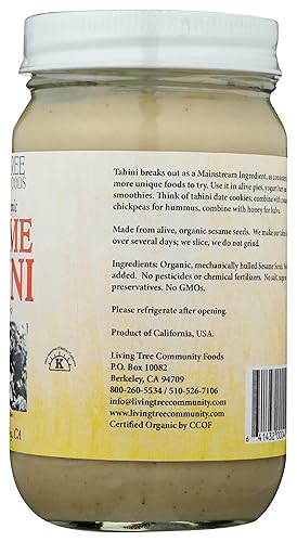 Miniatura 7 de LIVING TREE COMMUNITY FOODS Tahini crudo orgánico, 16 onzas