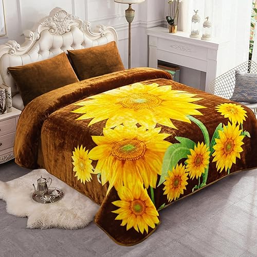 JYK Manta de forro polar de felpa, tamaño Queen, 91 x 75 pulgadas, 1 capa, 3.7 libras, suave, de visón coreano, cálida, ligera, para otoño e