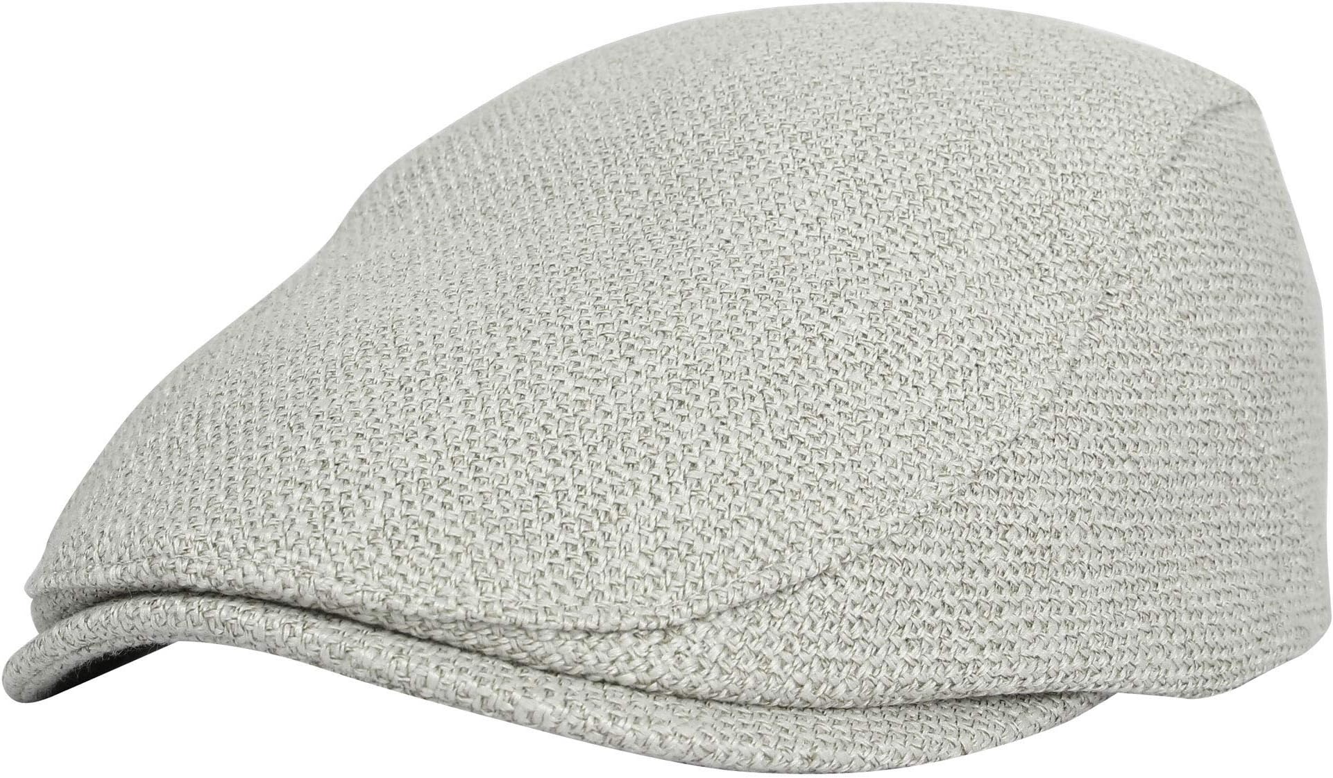 Ivy Cap Straw Weave Linen-Like Cotton Cabbie Newsboy Hat MZ30038