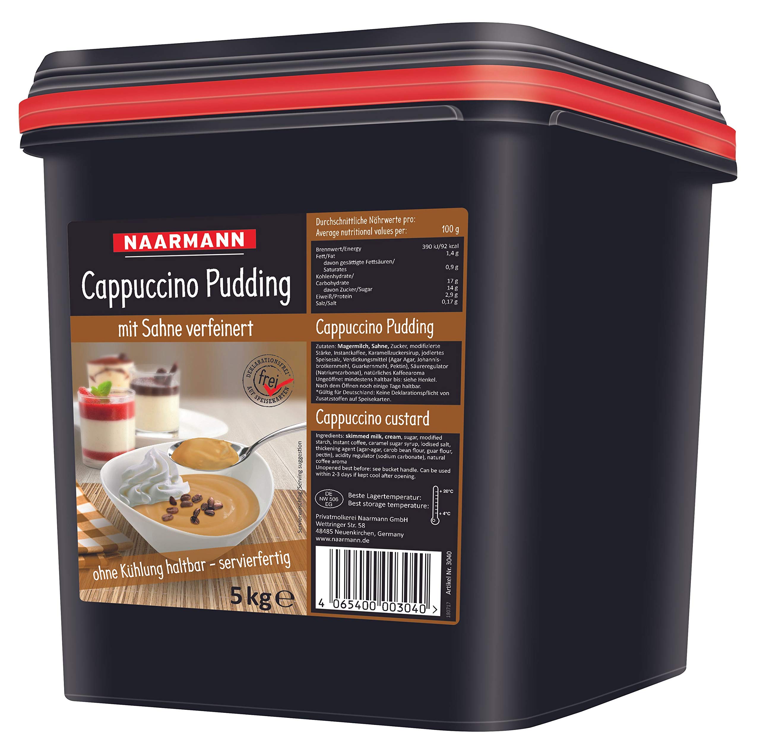 Naarmann Cappuccino Pudding mit Sahne verfeinert cremig 5000g