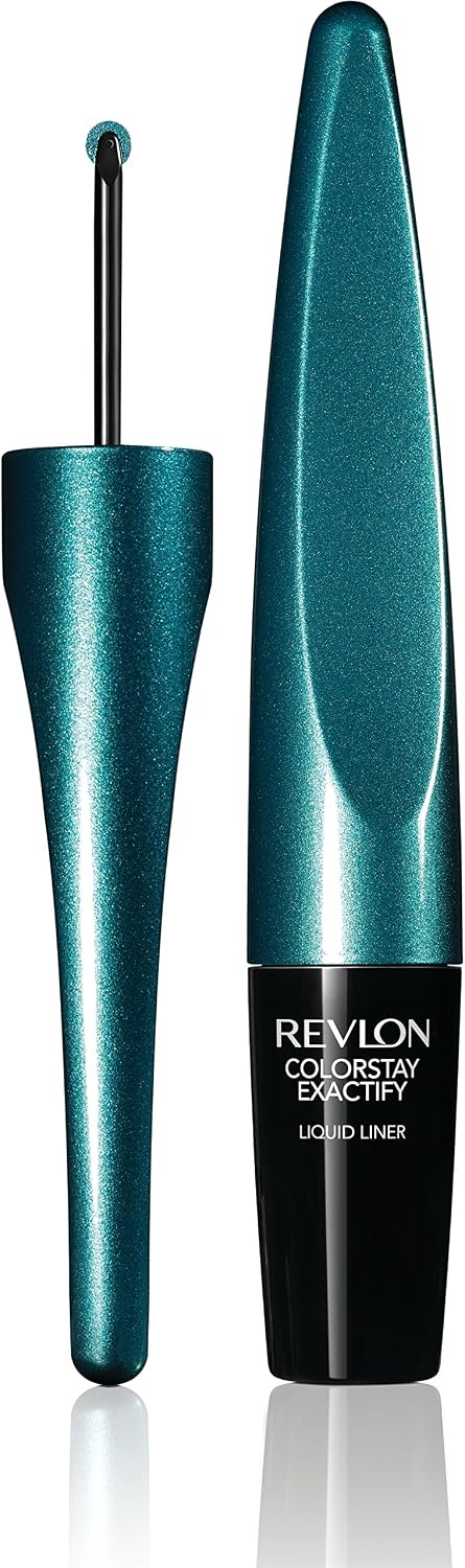 Revlon ColorStay Exactify Liquid Liner, Mermaid Blue, 0.03 Fl Oz/ 8.9ml