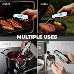 Kizen Instant Read Meat Thermometer - Best Waterproof Ultra Fast Thermometer with Backlight & Calibration. Kizen Digital Food Thermometer for Kitchen, Outdoor Cooking, BBQ, and Grill!