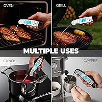 Vista 6 de Termómetro digital de lectura instantánea para carne de KIZEN - Termómetro de alimentos para cocinar, parrilla, horno, barbacoa - Clasificación IP67