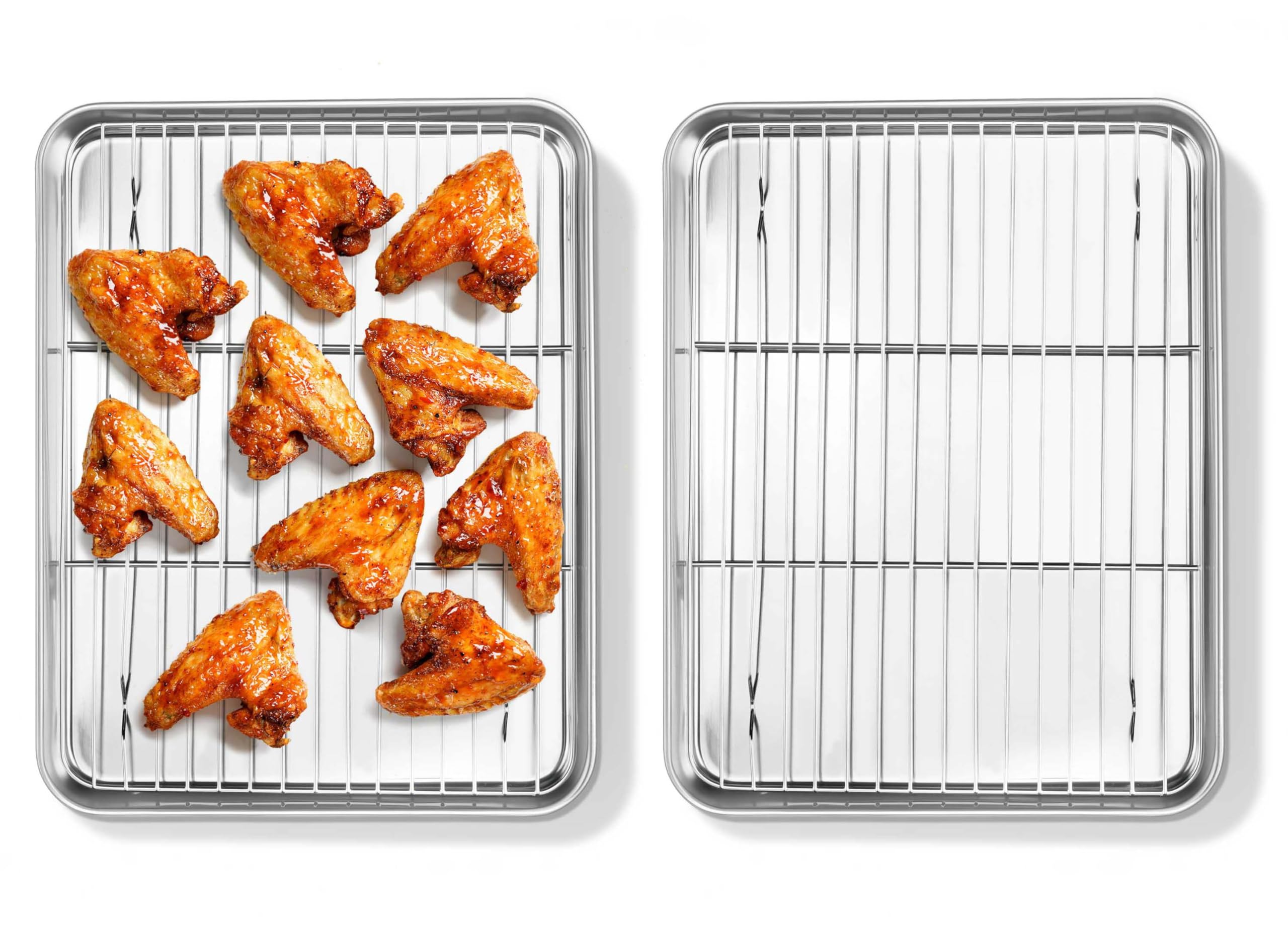 Homikit Quarter Sheet Pan with Rack Set