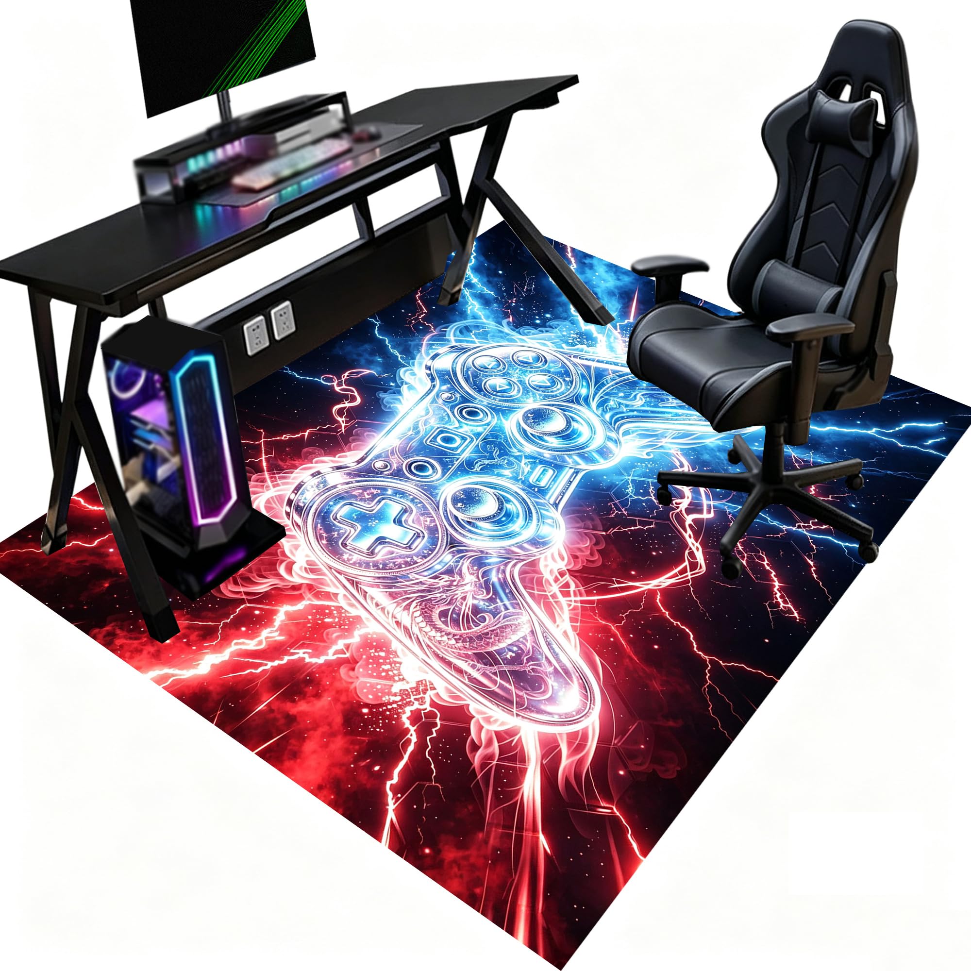 Tapis de Chaise pour Les Chaises de Gaming ou de Bureau 120 x 150 cm