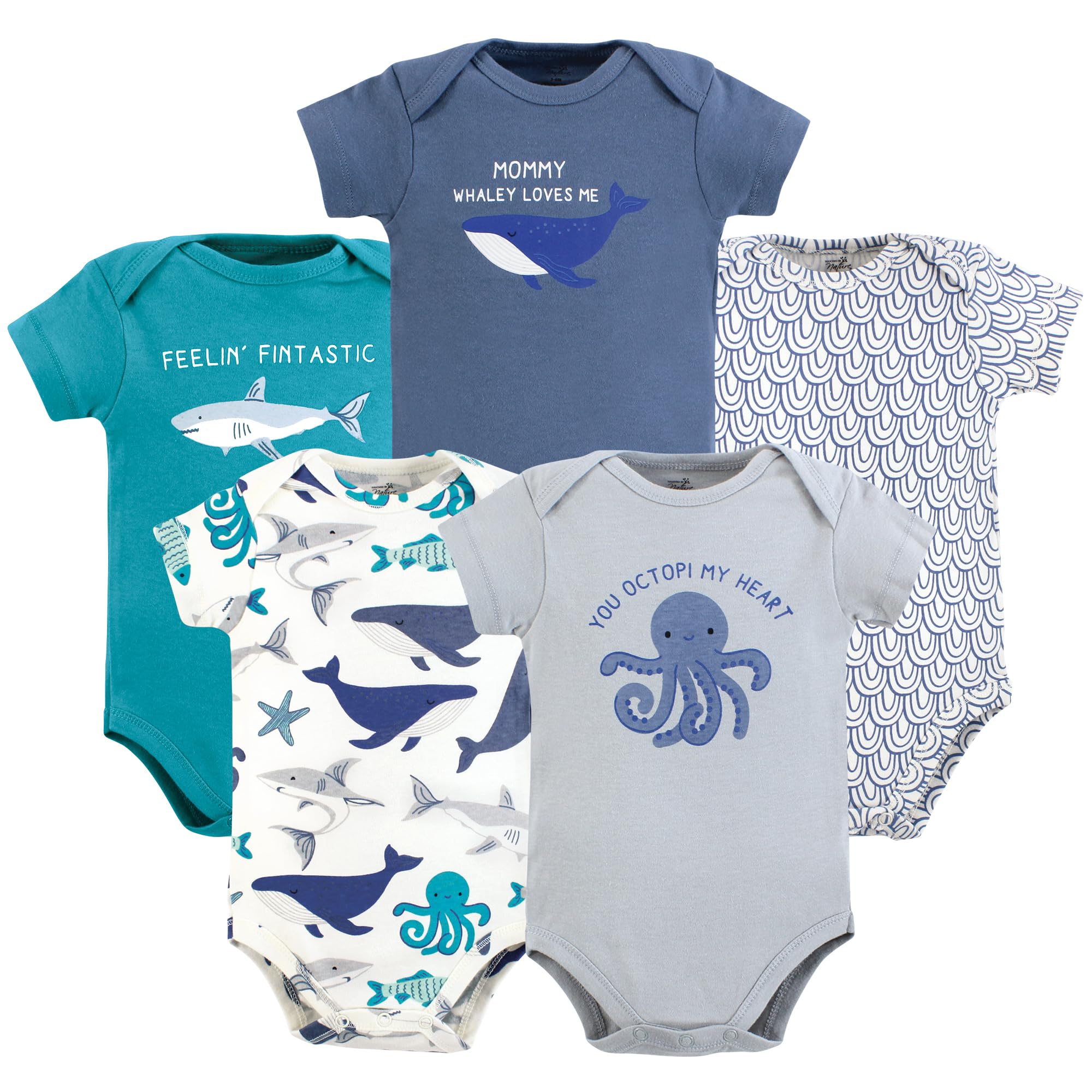Touched by Nature Body unisex de algodón orgánico para bebé
