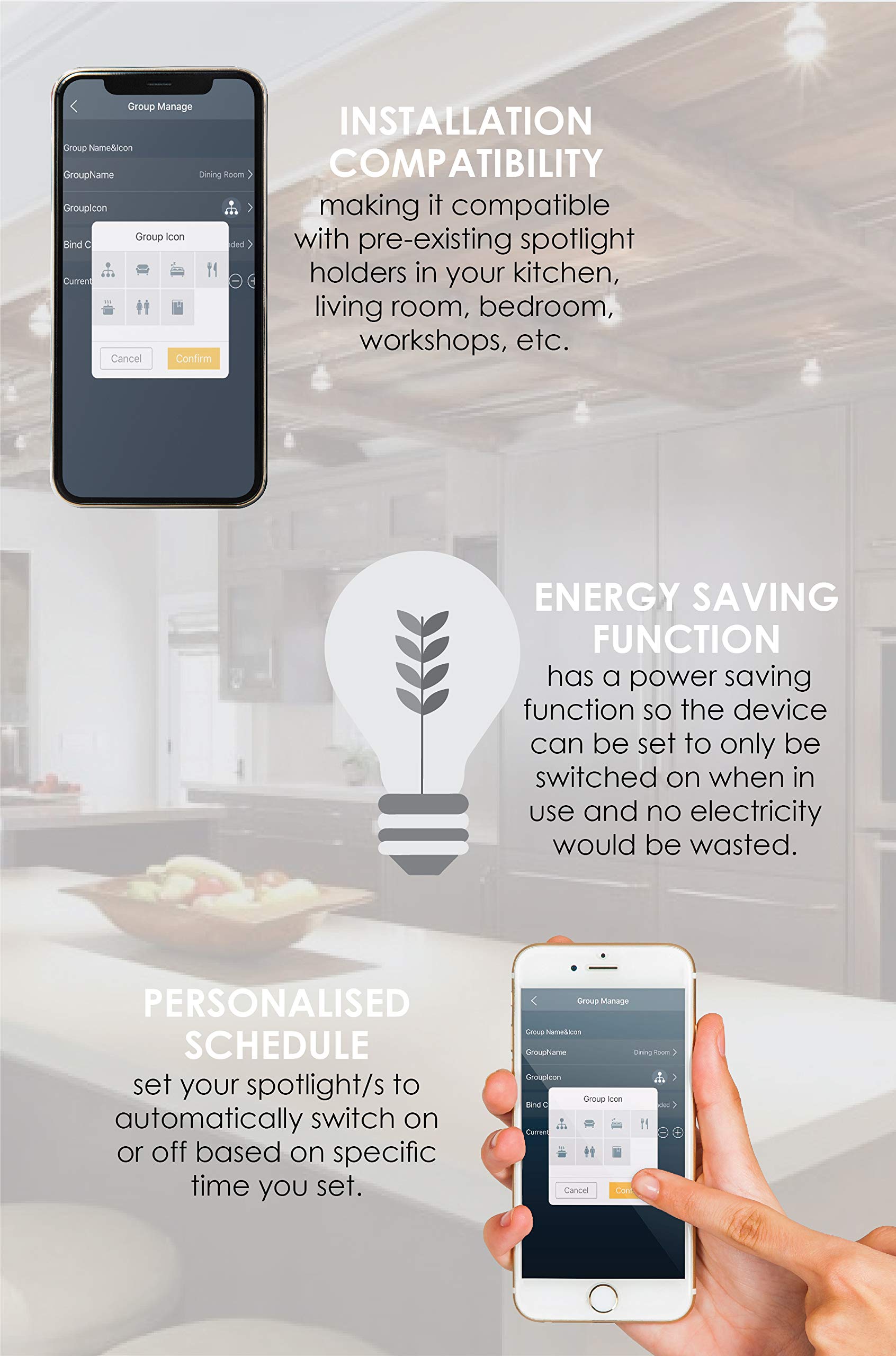 V-TAC Inteligentna żarówka z Wi-Fi, LED, 4,5 W