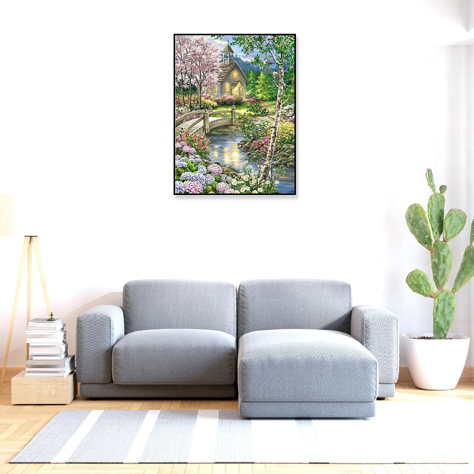 SHEGZHUC 40 x 40 cm, petre quadrate con damond pantng afrcano