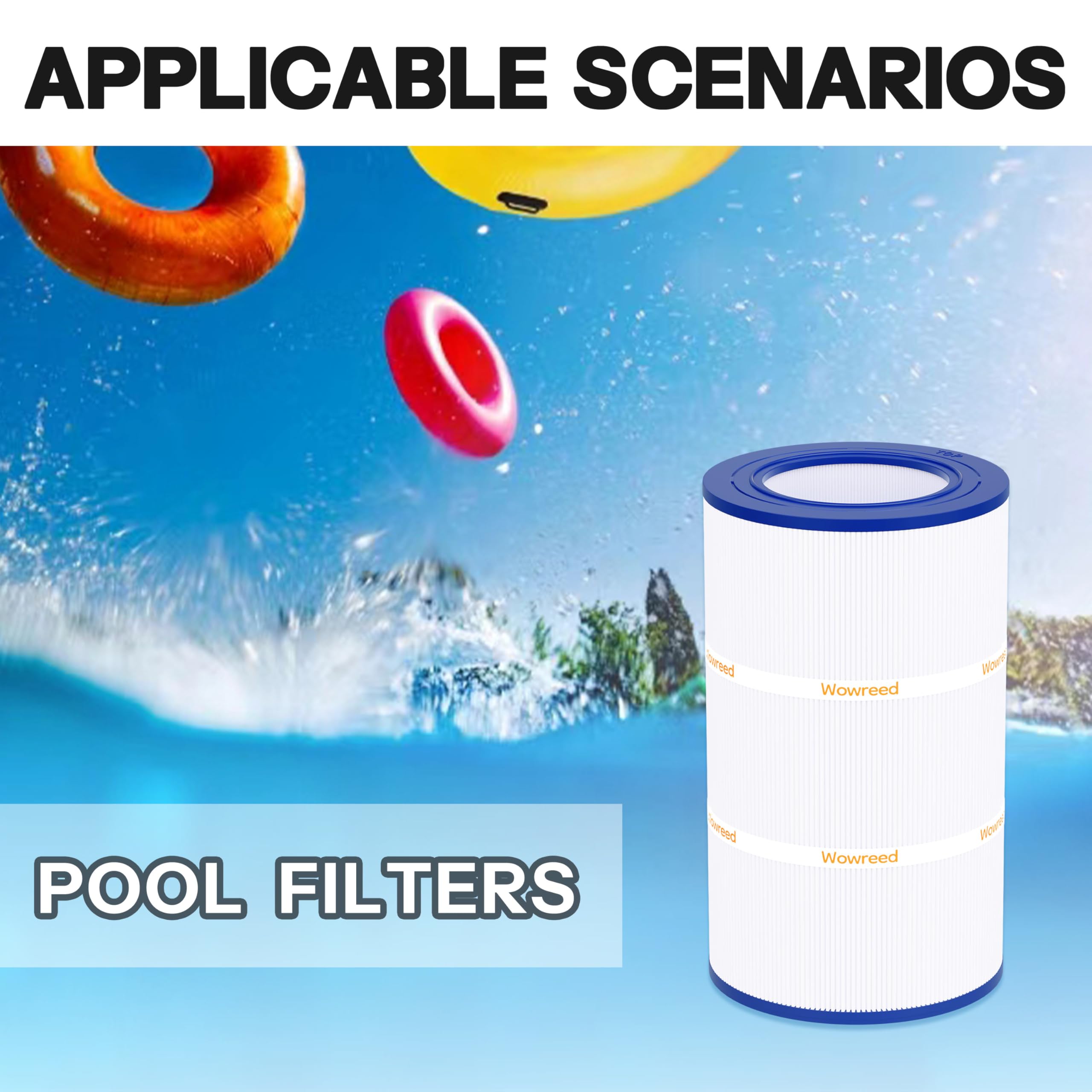 Pool Filter Compatible with PAP75, Clean&Clear CC75, CC75, C-9407, FC-0685, SP75, 59054100,1 PackF