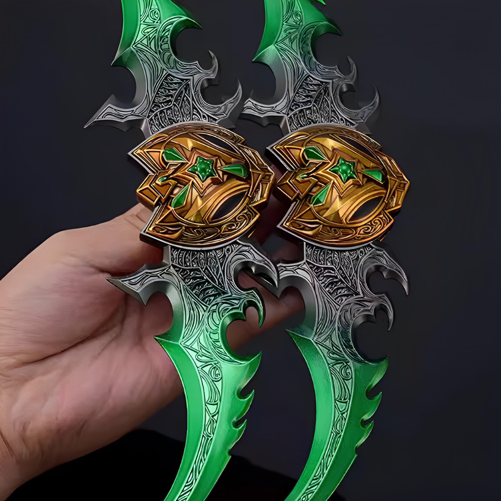Figurine Anime, Modelli in Miniatura di Personaggi Giochi Fantasy con Supporti, Ashbringer, Frostmourne, Gorehowl