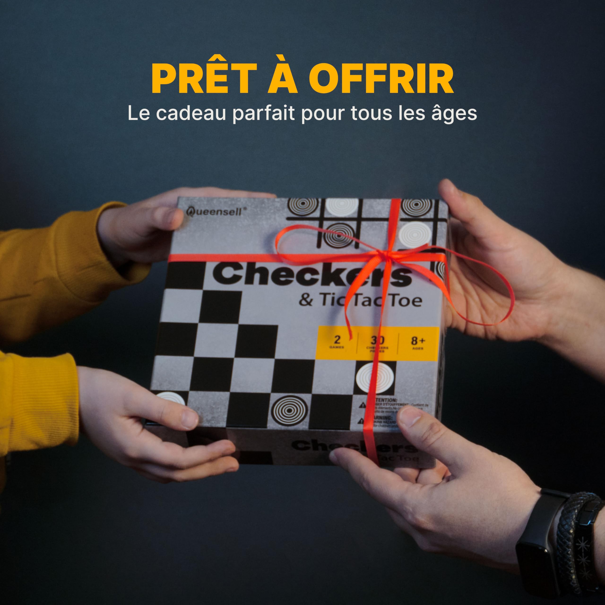 Jeu de Dames avec 30 Pions - Jeu de Société Classique pour Enfants Et Adultes